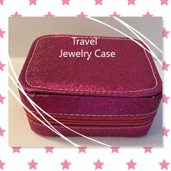 NEW Pink Sparkle Jewelry case - Picture 1 of 5